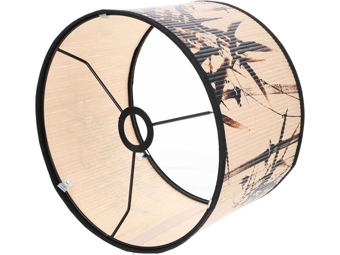 Abajur De Bambu Para Luminária Decorativa Suspensa, Luz Suave, Capa Protetora.