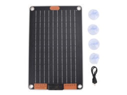 Aetheria painel Solar Portátil 15w 5v 2.5a Carregador Bateria Silício Monocristalino Impermeável Ultra Fino para Exterior