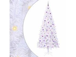 Conjunto 1 Decoração De Natal Vidaxl Branco Pvc (240 Cm)