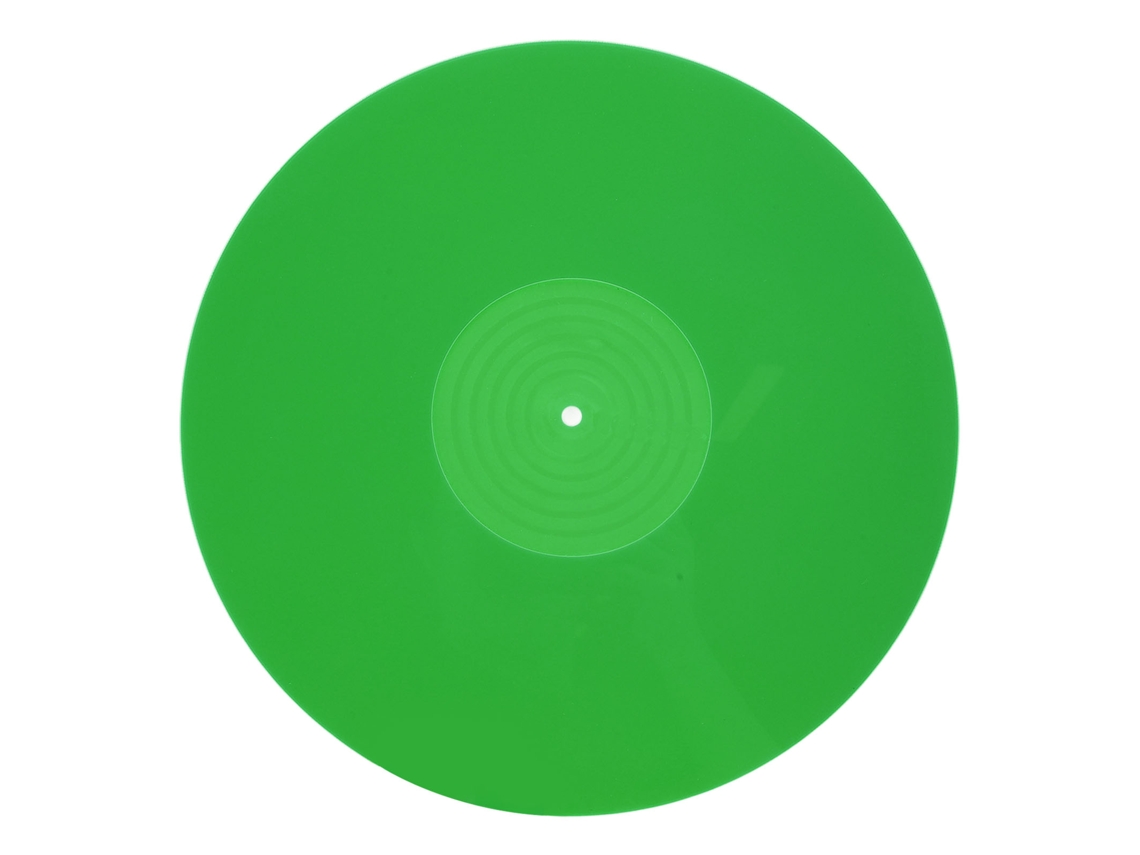 Tapete Antiestático De Ácido Para Toca-discos Profissional 12 Polegadas Melhora Qualidade Do Som Verde