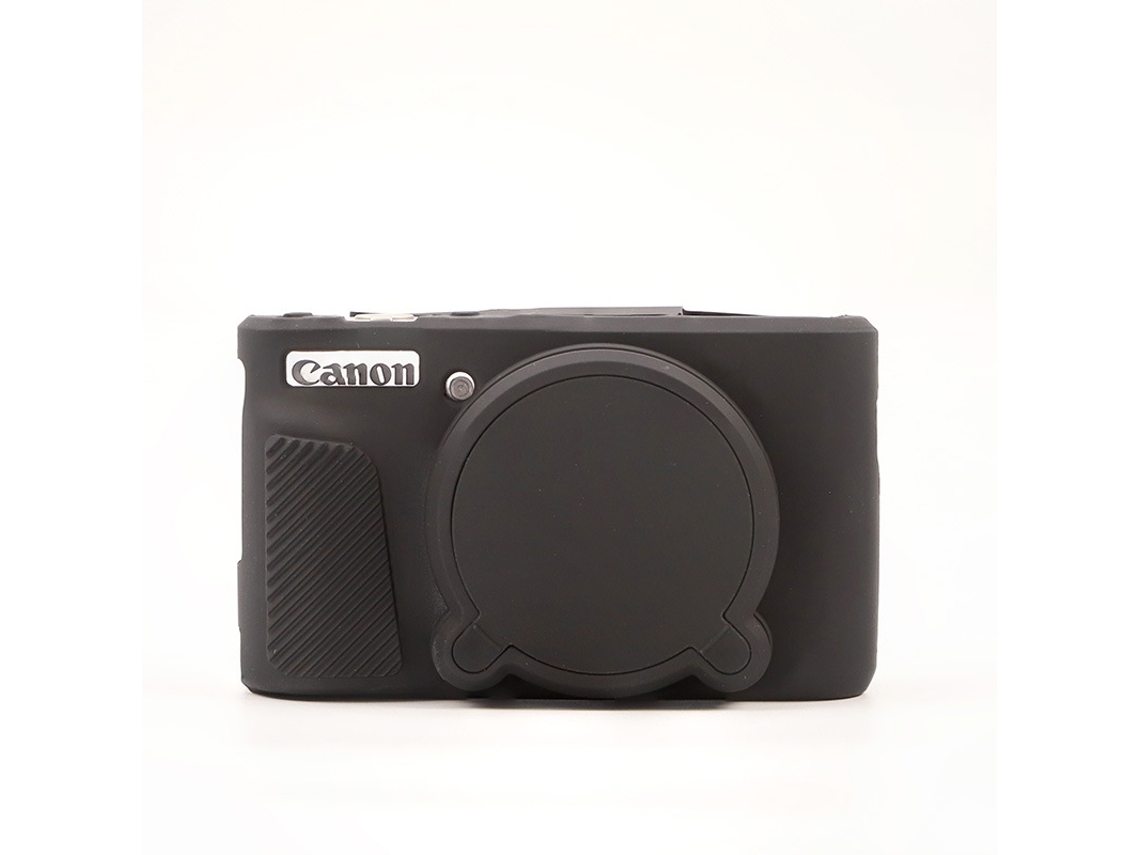 Capa CHRUI para Powershot Sx740/sx730 Silicone com Tampa da Lente Preto