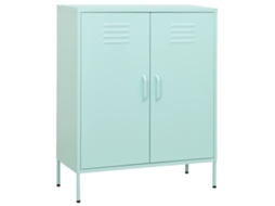 Vidaxl Armário De Arrumação Aço 80x35x101,5 Cm Verde-hortelã