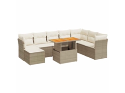 Garden Sofa Set, Garden Sofa Sets Vidaxl Bege Rattan / Vime (n/a)