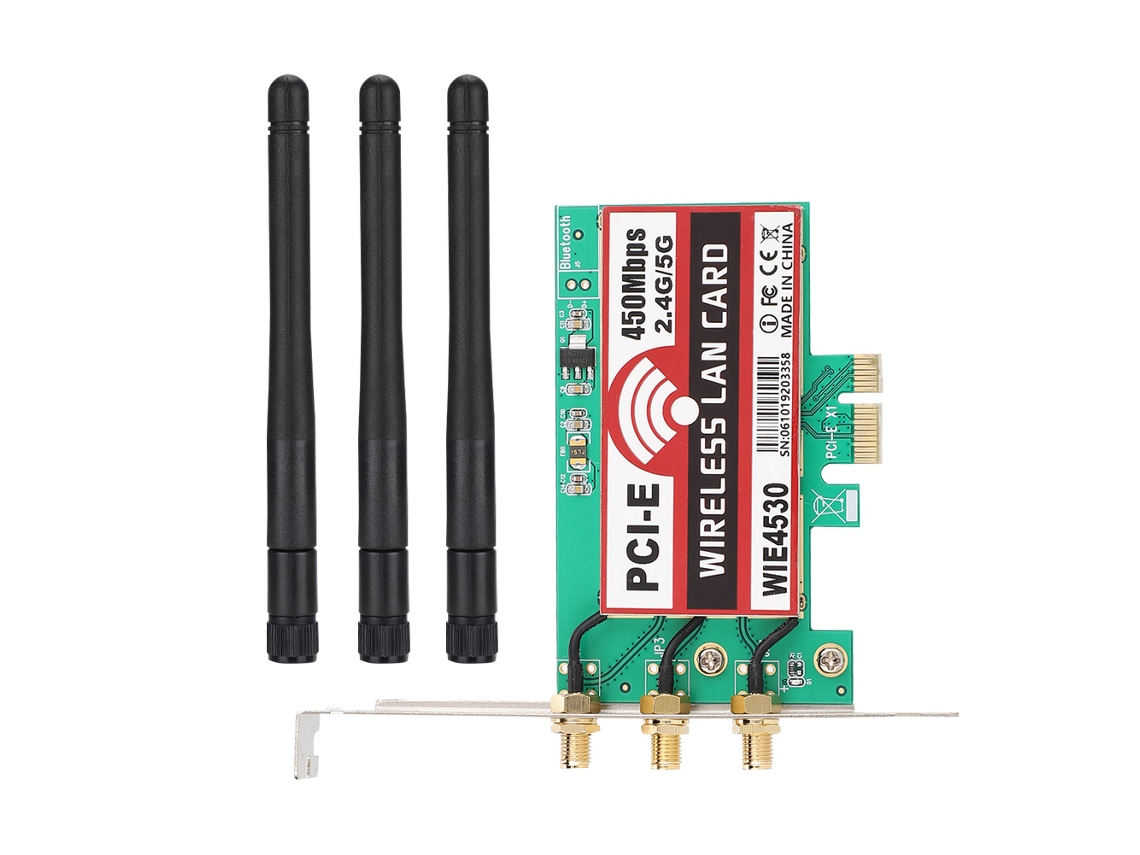 Placa De Rede Wifi Desktop Intel 5300 Wie4530 De Banda Dupla 450mbps 2.4g/5g