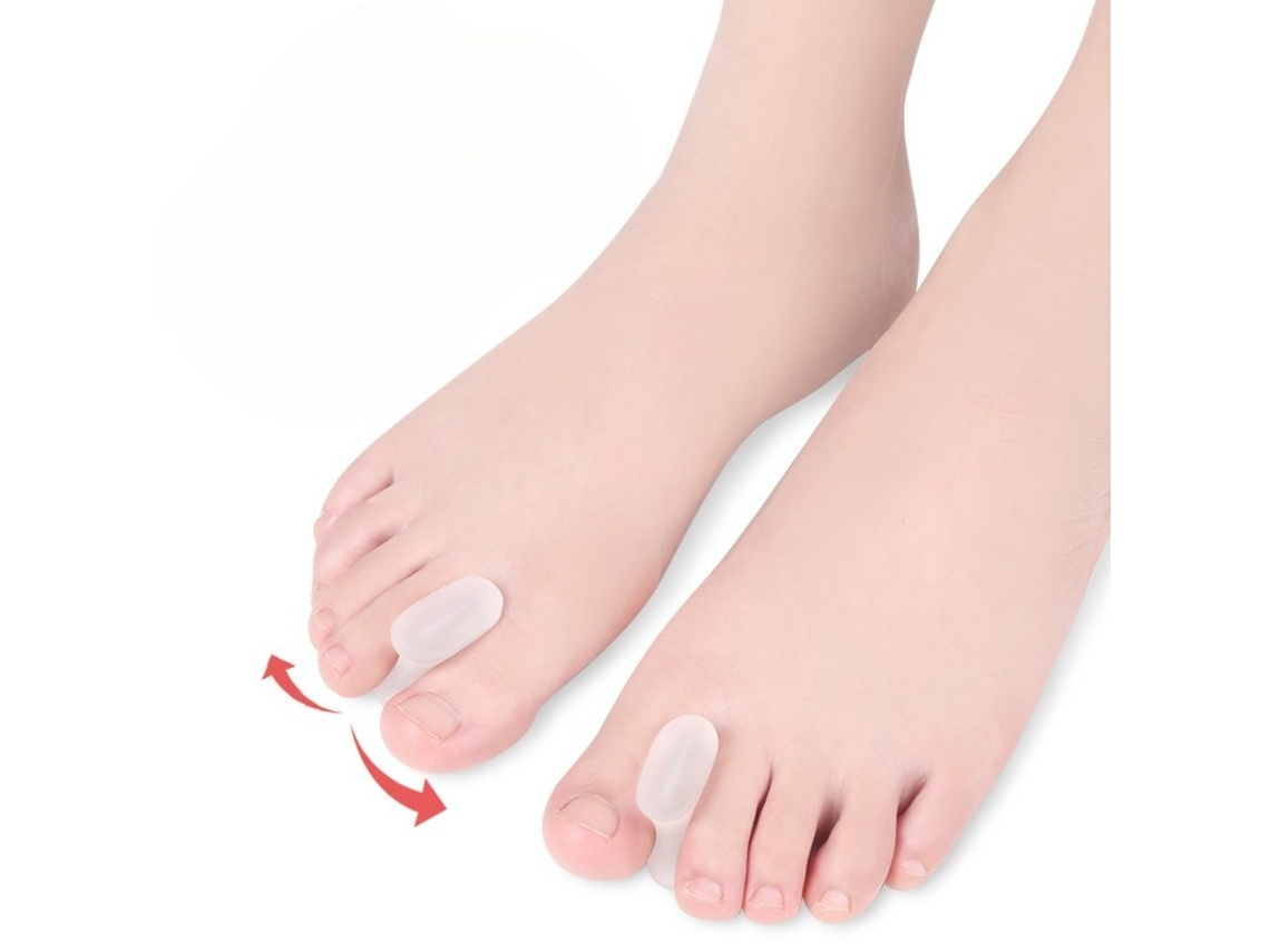 Corretor De Joanete, Em Silicone E Gel Macio, Branco Elysve