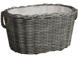 Firewood Basket, Firewood Baskets Vidaxl Cinzeto Vime