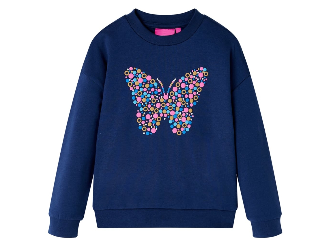 Sweatshirt Para Criança Azul-marinho 128