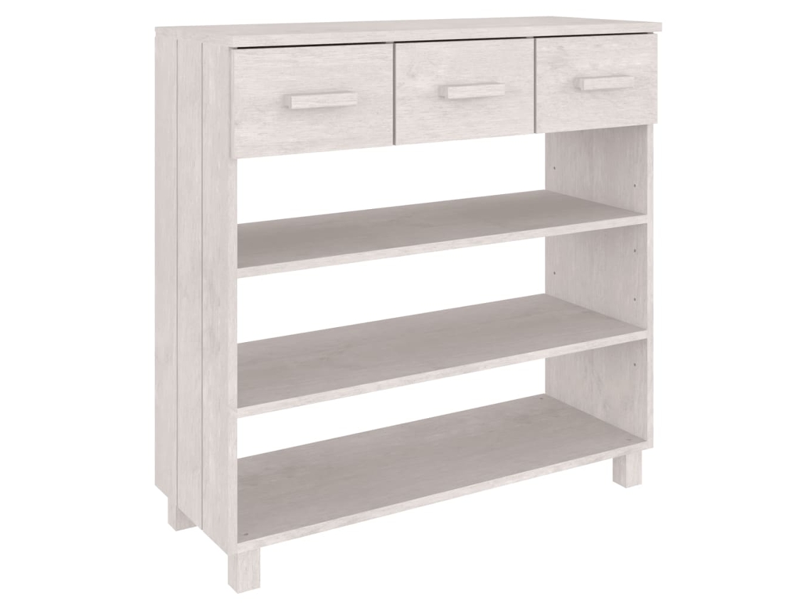 Console Table, Console Tables Vidaxl Branco Madeira De Pinho (n/a)