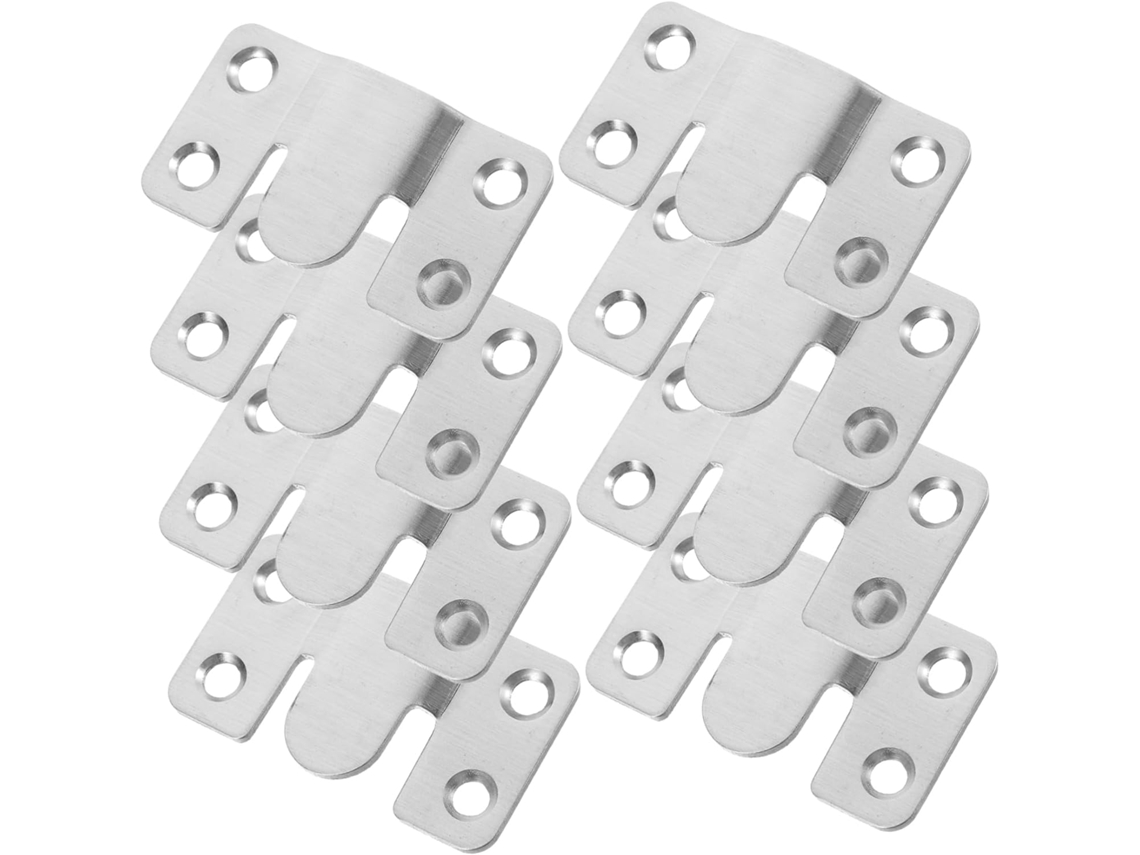 Conjunto De 8 Suportes De Cabeceira Com Prateleiras Flutuantes E Cantoneiras.