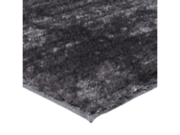 Tapete De Pelos Longos Efeito Sedoso Cinza 120x170