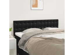 Vidaxl Cabeceiras Preto 144x5x78/88 Cm Couro Artificial