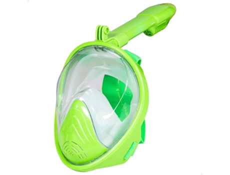 Máscara snorkel panorámica verde XS AQUA SPORT