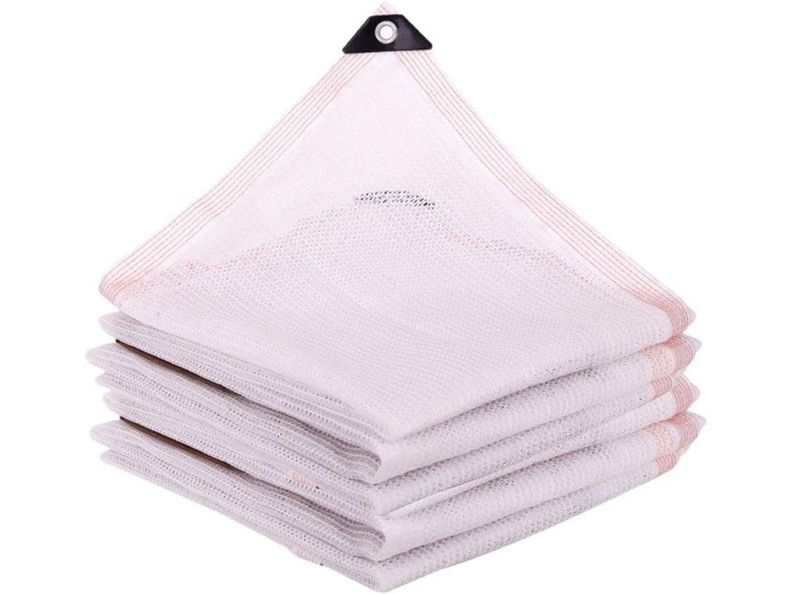 Rede de sombreamento branca de 3 pinos, 45% de bloqueio solar, para jardim, bonsai, plantas suculentas, proteção contra raios UV, cobertura de sombreamento para estufa, 1x3m