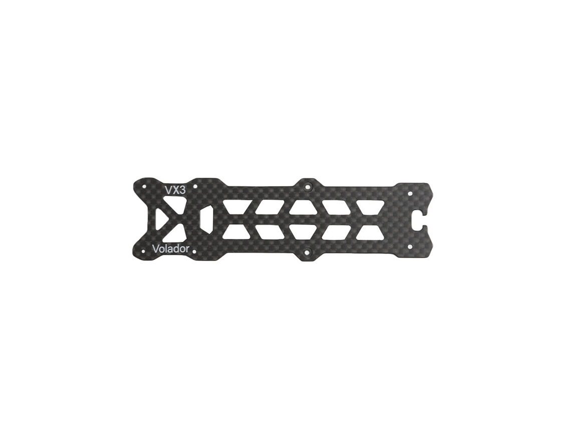 Placa superiorflyfishrc volador vx3 fpv quadro peças de substituição braço/placa superior para fpv rc racing drone diy mdug