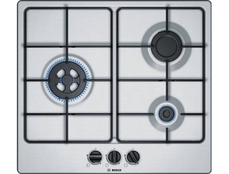 Placa de Gás BOSCH PGC6B5B80 (Gás Butano-Propano - 58.2 cm - Inox)