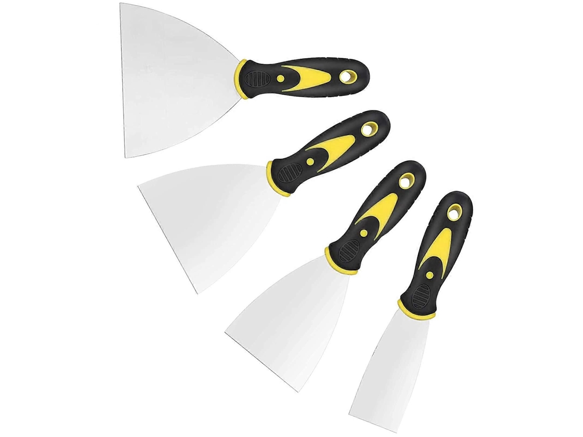 Kit De Espátulas Para Papel De Parede, 4 Peças, Larguras De 1,5 A 5 Polegadas.
