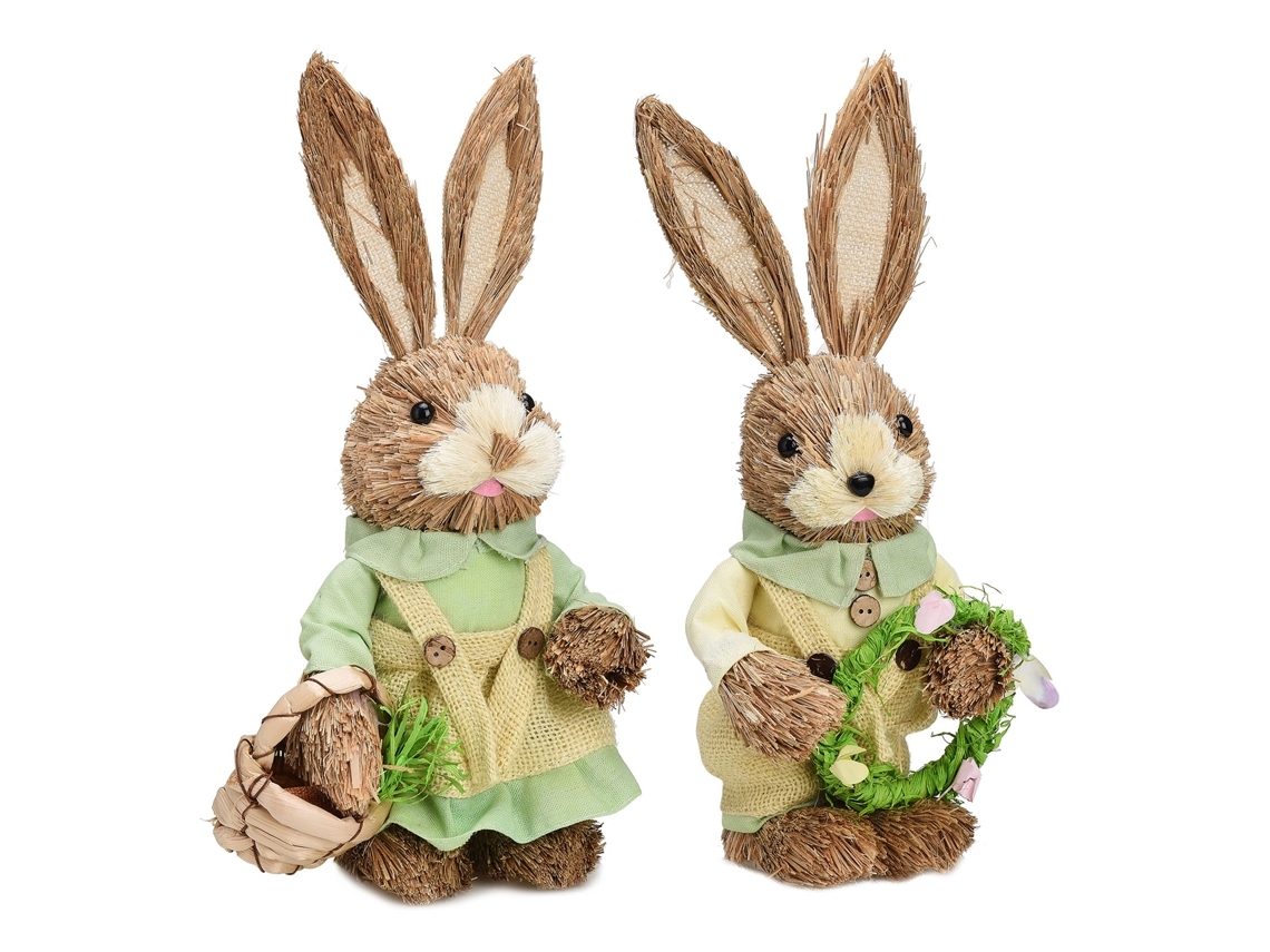 Decorações com Coelhinhos de Páscoa, Adequadas para Decorar uma Casa e Festas, Ergonômico, Uso Diário STELASPLEN