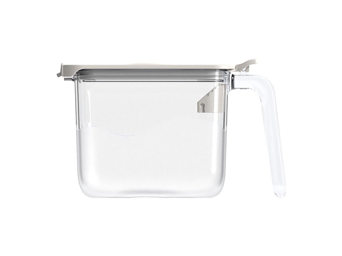 Caixa de Temperos com Tampa Selada e Colher, Transparente, 480ml, Plástico S/MARCA