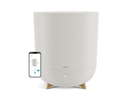 Humidificador Inteligente Neo | Capacidade do Tanque de Água 5 L | Adequado para Ambientes Até 50 m² | Ultrassónico | Humidificação C Duux