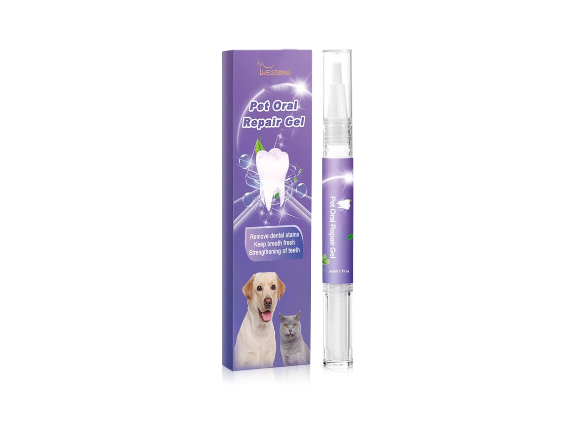 Gel de Reparo Bucal para Cães e Gatos Limpeza e Remoção de Manchas em Dentes LAXISCREED