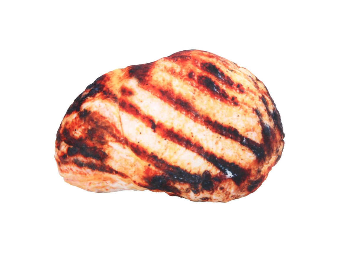 Mali travesseiro de Pelúcia Alimento Simulado Carne Assada Macio Decorativo Brinquedo