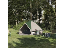 Vidaxl Tenda Teepee Para 4 Pessoas 4 Pessoa Verde E Cinza
