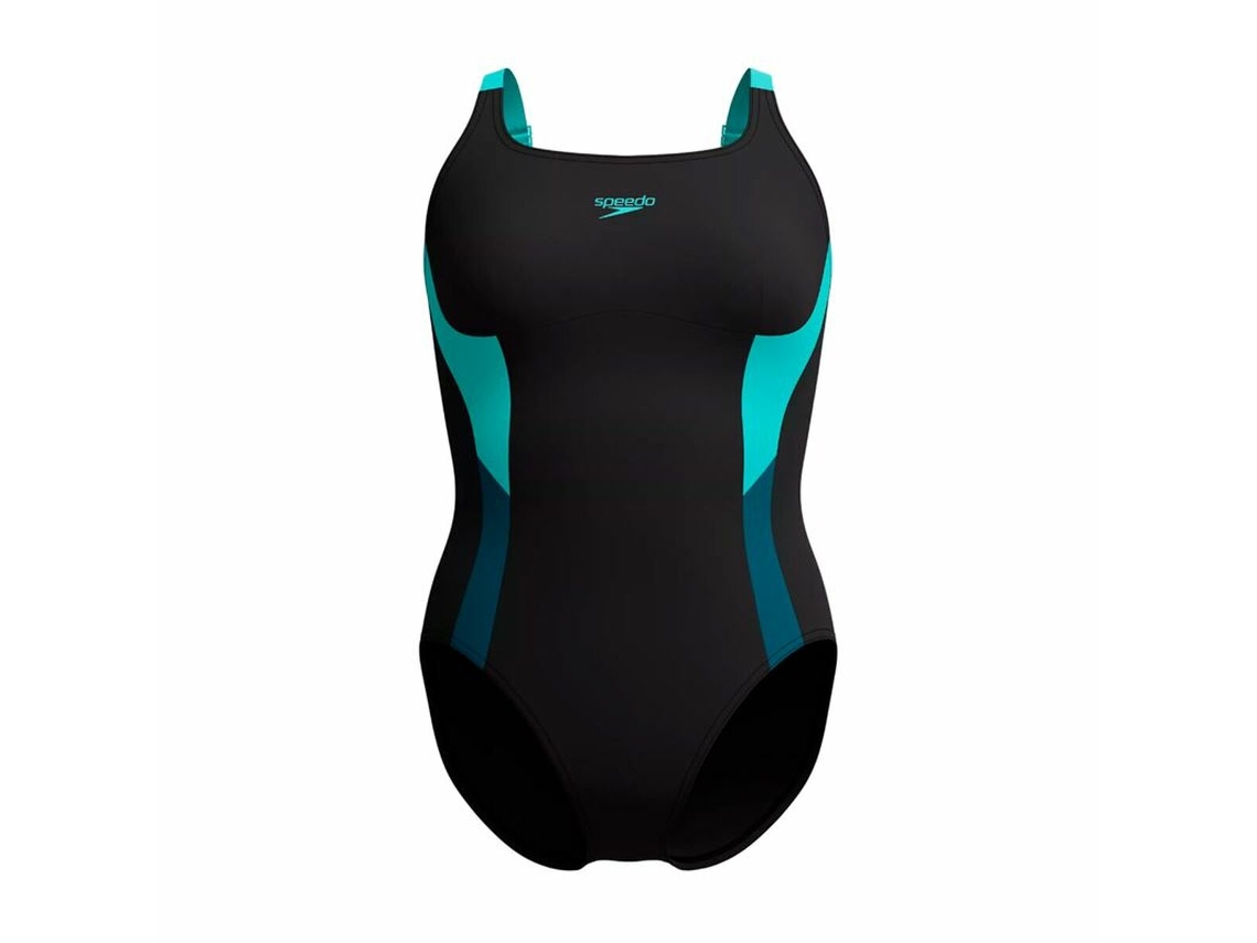 Fato De Banho Mulher Speedo Shaping Solid Splice (preto)