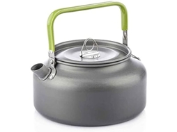 Olla De Camping Exterior De Aluminio Duro Con Asa Plegable Para Calentamiento Rápido Teapot Portátil De Gas