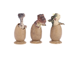 Mali 3pcs/set Ovos de Dinossauro Meio Chocados Bonecos Modelo Brinquedo Aprendizagem para Crianças