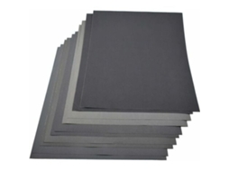 Lixa BRILVIBERA 230x280 mm, 2 folhas por granulação 800 a 2000, para uso úmido