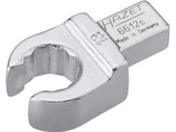 Cabeça de chave estrela aberta 6612C-13 Quadrado inserível 9 x 12 mm Perfil hexagonal duplo externo 13 mm HAZET