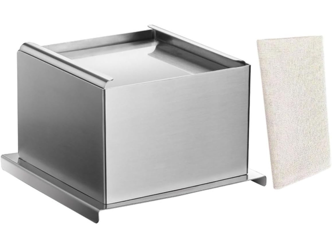 Forma Lisa Para Tofu, Forma Para Caixa De Tofu, 1 Conjunto Em Aço Inoxidável, Fácil De Limpar, Para Fazer Tofu Em Casa
