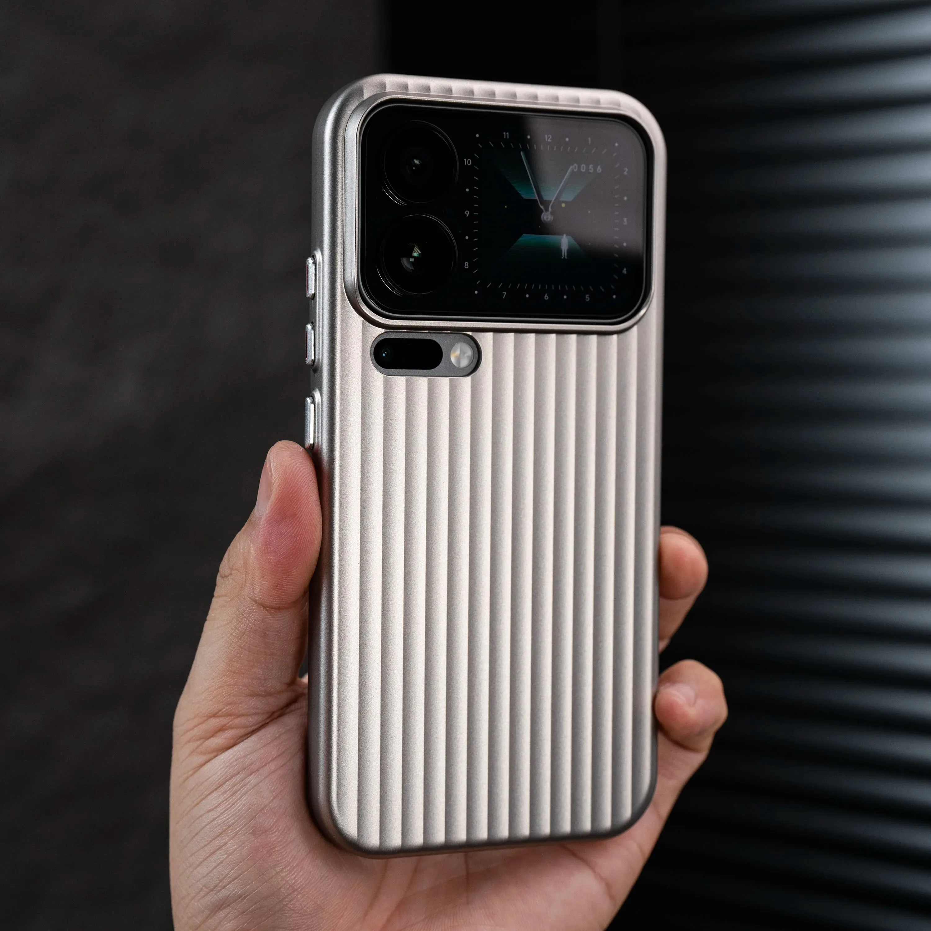 (dourado, Xiaomi 14 Ultra) Capa Magnética 3d Listrada Para Celular, Compatível Com A Função Magnética Magsafe, Capa Protetora De Pc.