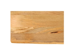 Vidaxl Tampo De Mesa C/ Borda Viva 60x20x3,8 Cm Mangueira Maciça