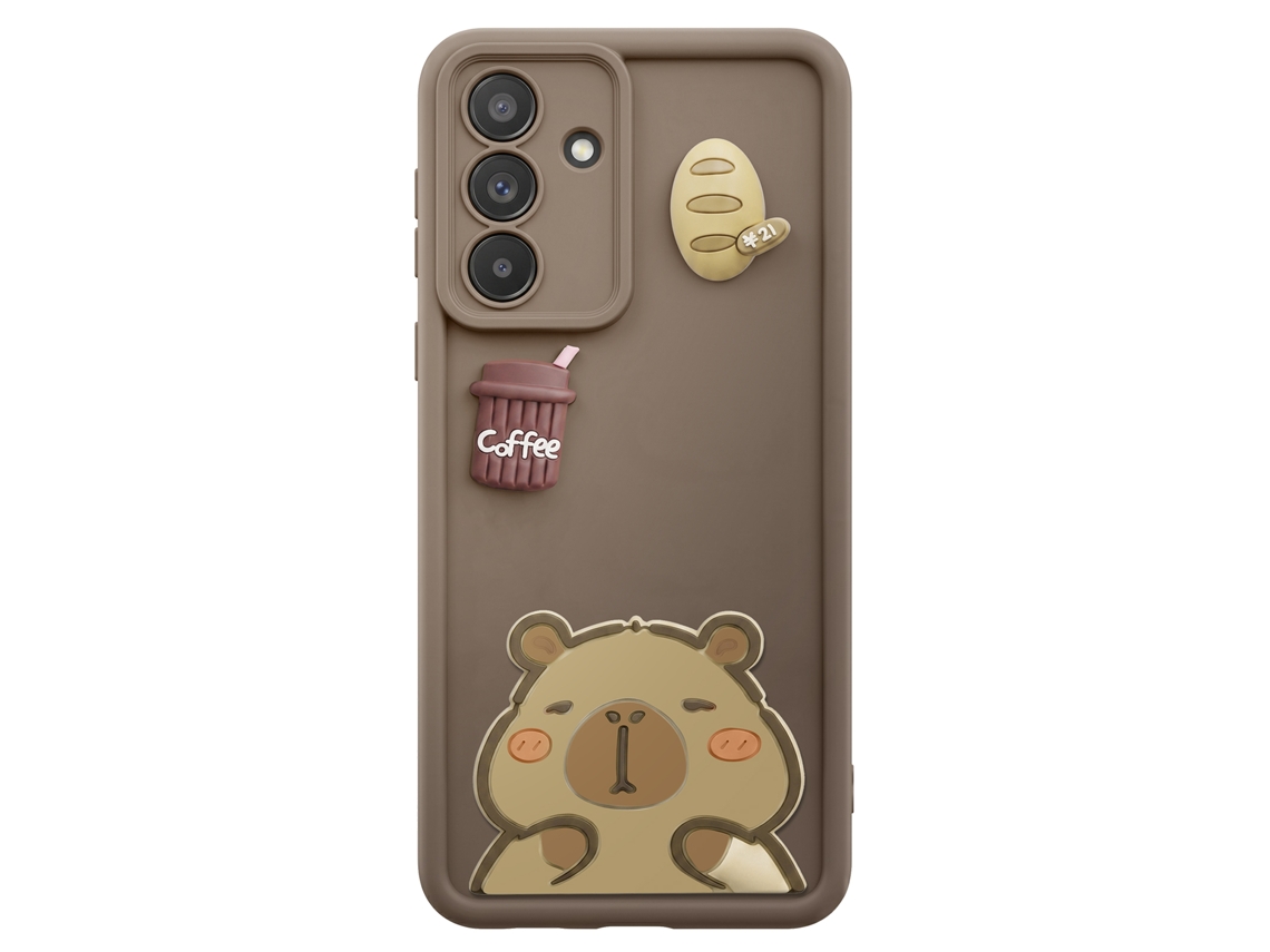 Capa Para Galaxy A26 Com Motivos Capybara Kawaii Em 3d E Borda Elevada