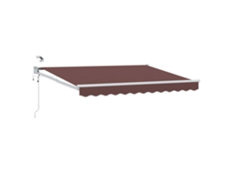 Conjunto 1 Toldo Elétrico Vidaxl Castanho Poliéster (3,5 X 2 M)