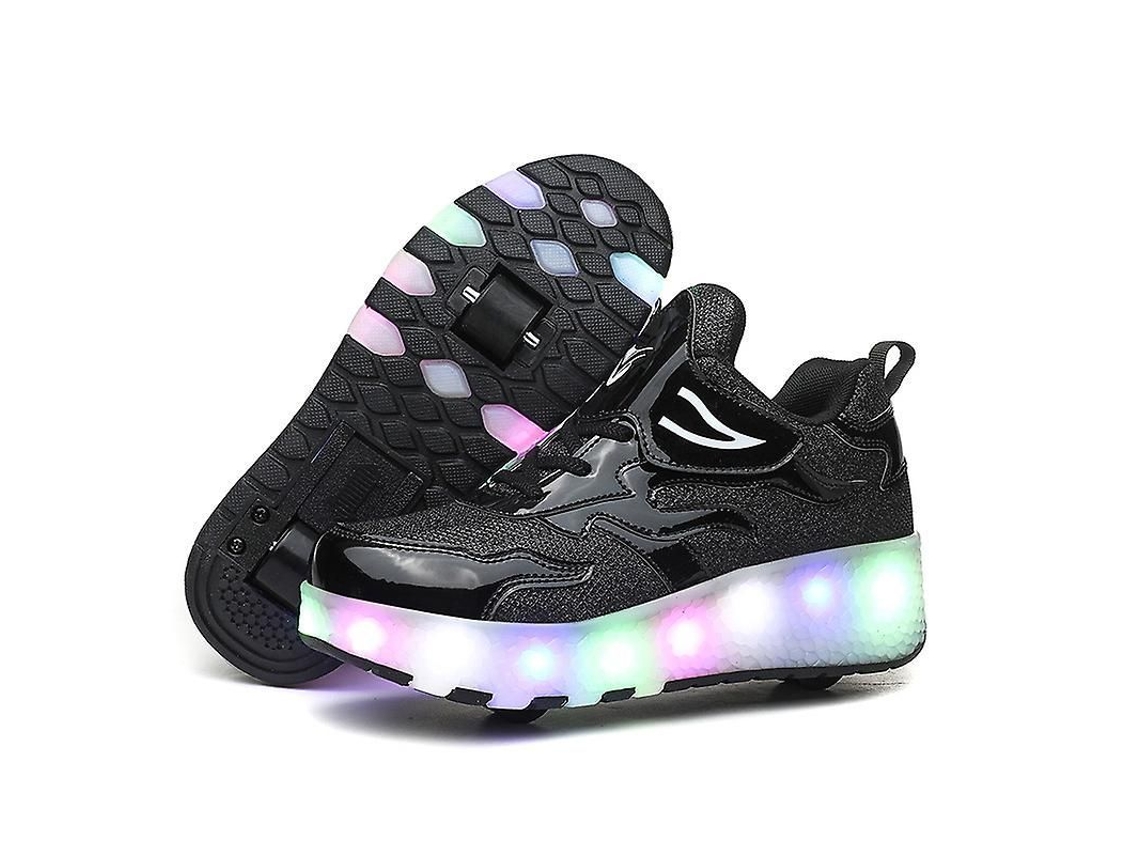 2026 zapatos de Patinaje com Rodas e Luzes Led Recarregáveis Usb para Crianças Atletas e Moda