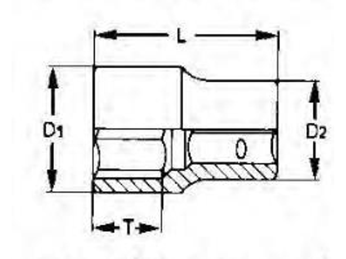 Soquete De Impacto 3/4" 38 Mm Tengtools 940538