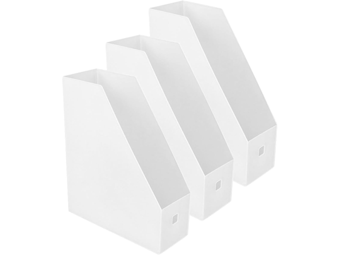 De 3 Organizadores De Mesa, Caixa De Arquivo De Plástico Para Arquivos, Livros, Revistas, Gokoco