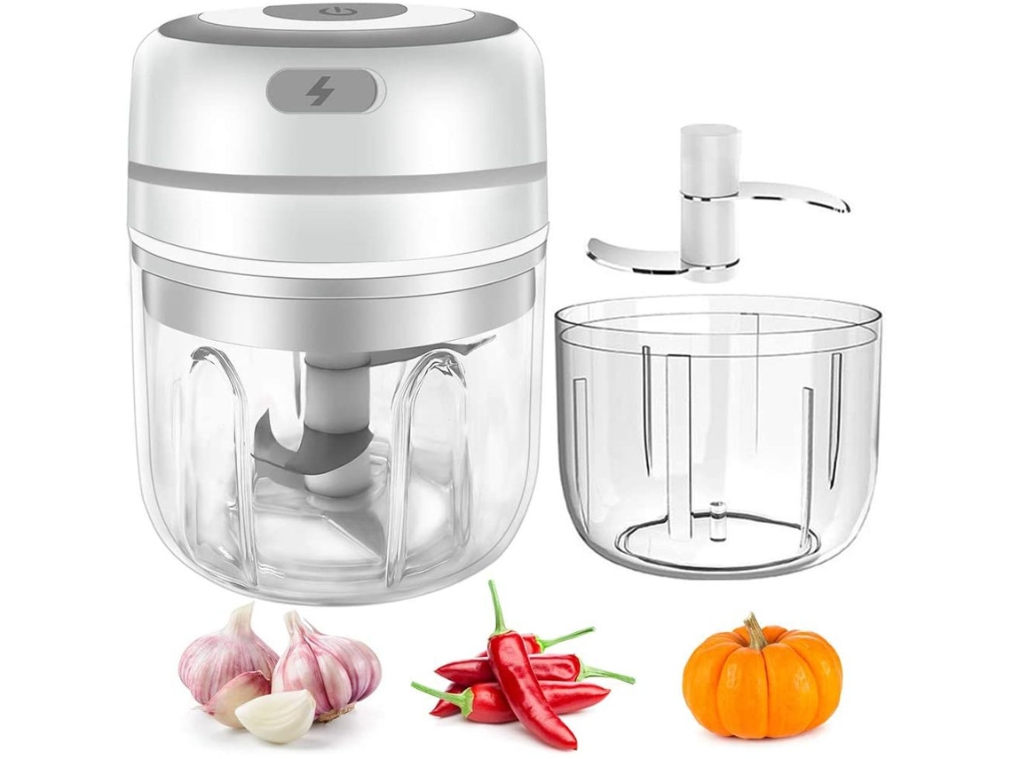 Mini cortador elétrico USB para legumes e frutas (250ml 100ml)