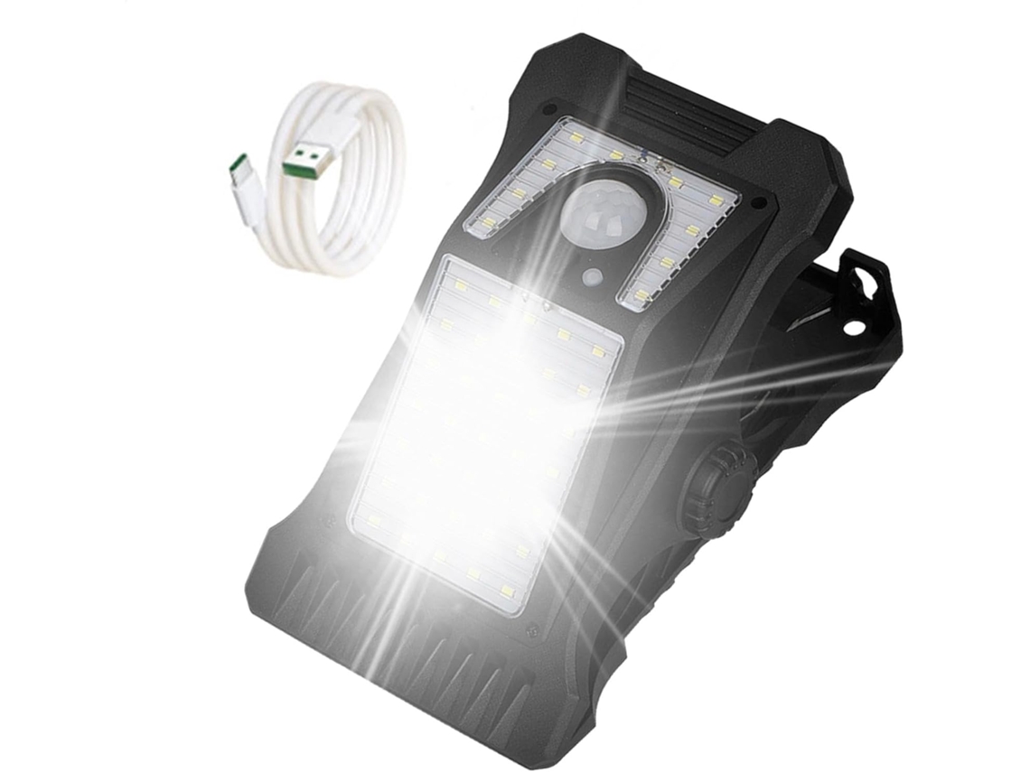 Luminária De Parede Solar, 3 Modos, Para Iluminação De Jardim