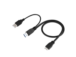 Cabo De Disco Rígido Móvel Usb 3.0 (suporta Alimentação Usb Para Conexão De Interface A Macho Para Micro B)