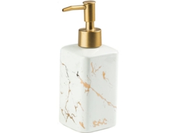 Dispenser de Sabão Mármore com Ouro Branco S/MARCA