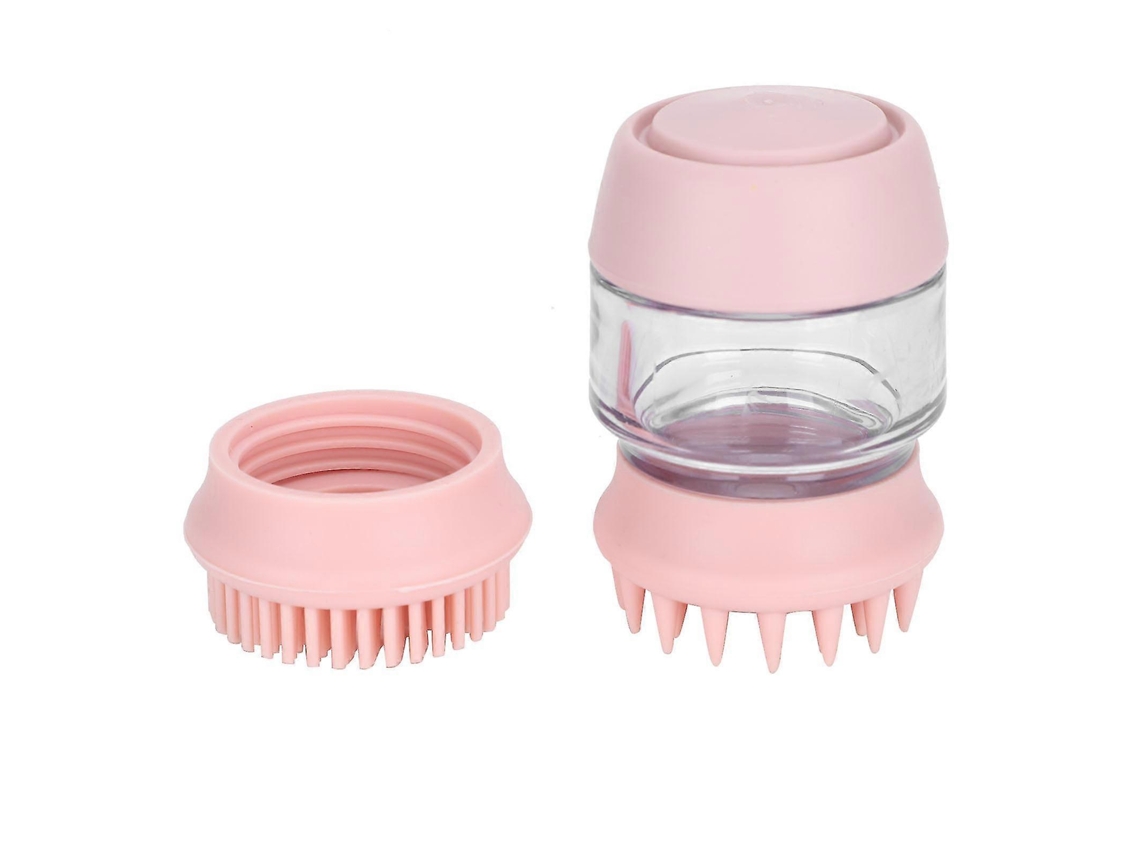 Escova Banho Pet Massagem Remove Pelos Multiuso Rosa