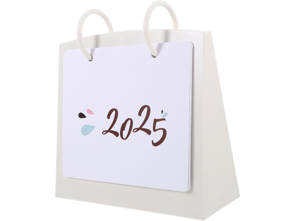 Calendário De Mesa, Mensal, Invertido Para Casa, Papel Com Base