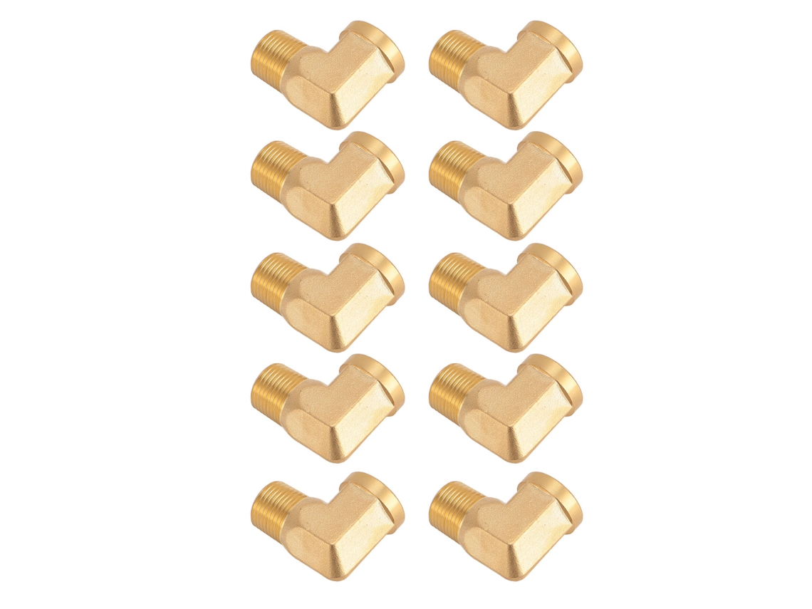 Conector De Água Em Latão Laxiscreed De 90° Com União Npt 3/8" Para Tubos