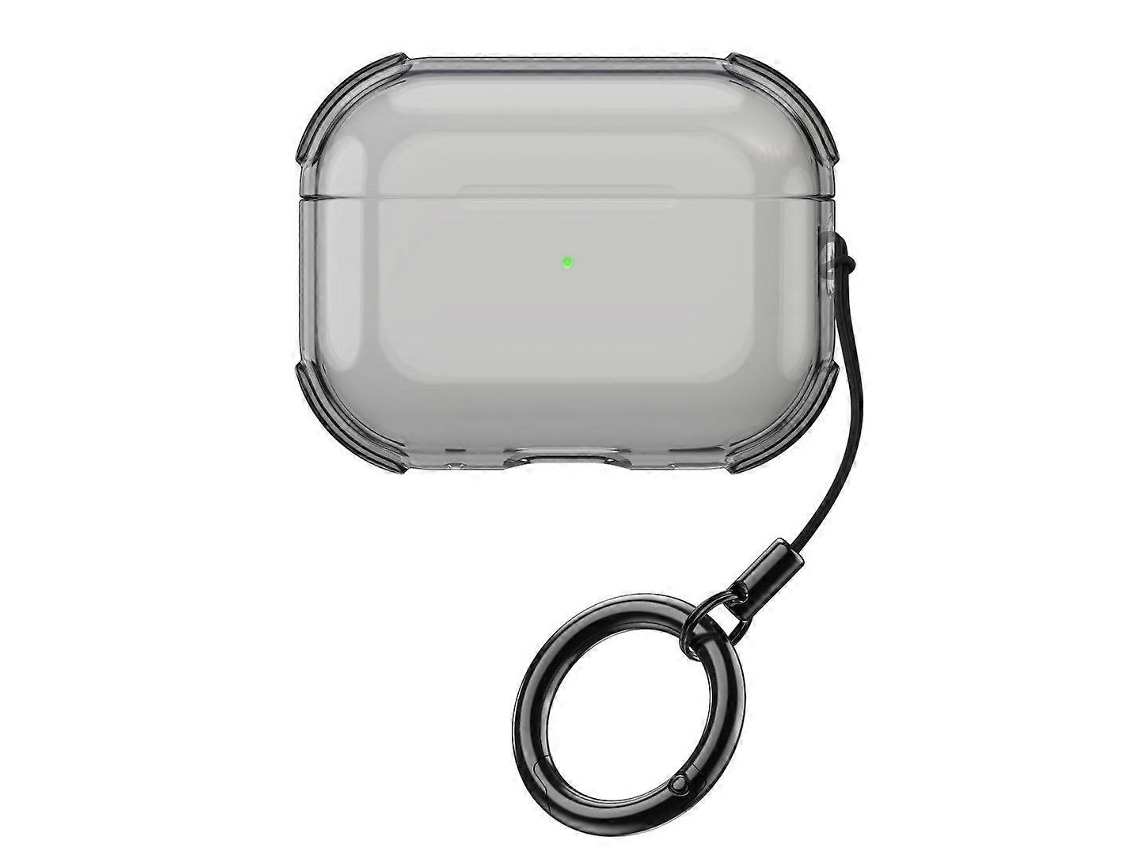 Capa Protetora Simples E Transparente Em Tpu Macio Para Fones De Ouvido, Com Cordão De Anel, Compatível Com Airpods 2/1.