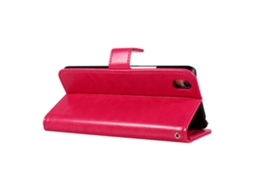 Capa Flip Ultra fina para Oneplus X Cor Rosa Vermelha EOOCOO
