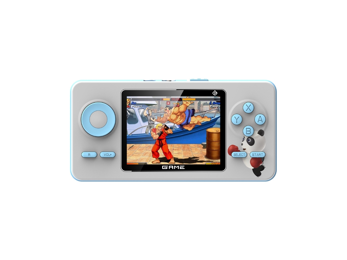 Console Portátil Retrô com 500 Títulos Clássicos, para 2 Jogadores, Cinza AQUAFORGE