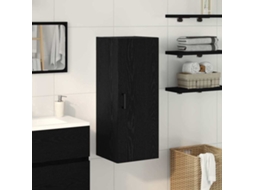 Armario de pared de roble negro 34,5 x 34 x 90 cm Madera de ingeniería